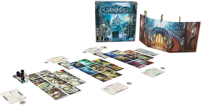 Asmodee Mysterium Board Game (2025 Refresh) - Cooperative Psychic Mystery Game with Updated Components &amp New Cards Family Fun for Kids &amp Adults Ages 10+ 3-7 Players 45 Minute Playtime