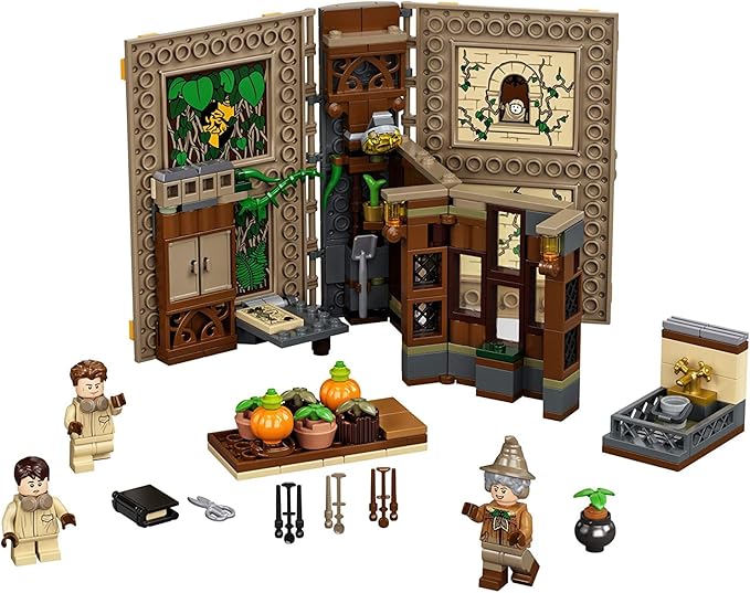 LEGO Harry Potter Hogwarts Moment: Herbology Class 76384 Professor Sprout’s Classroom in a Brick Book Playset New 2021 (233 Pieces)