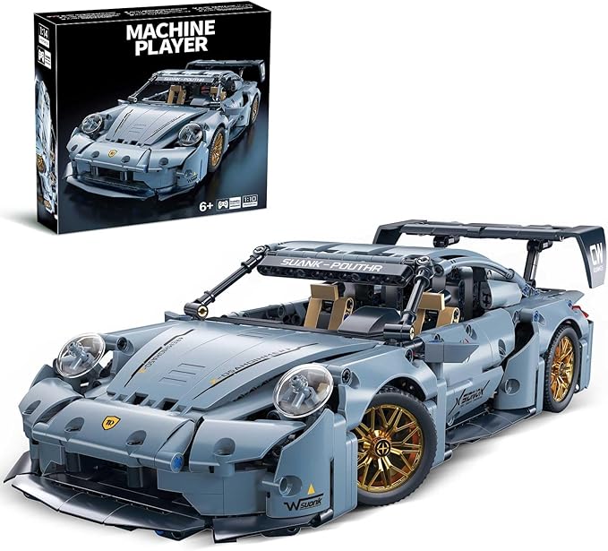 Sports Race Car Building Set Kit for Boys &amp Adults 1:14 MOC Toys Racing Model Car Kits Birthday Gift for Boys Kids Age 8-14 12-16