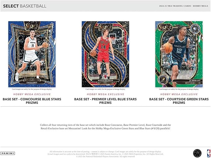 2024-25 Panini Select Basketball Hobby Exclusive Mega Box HOFBC by Panini