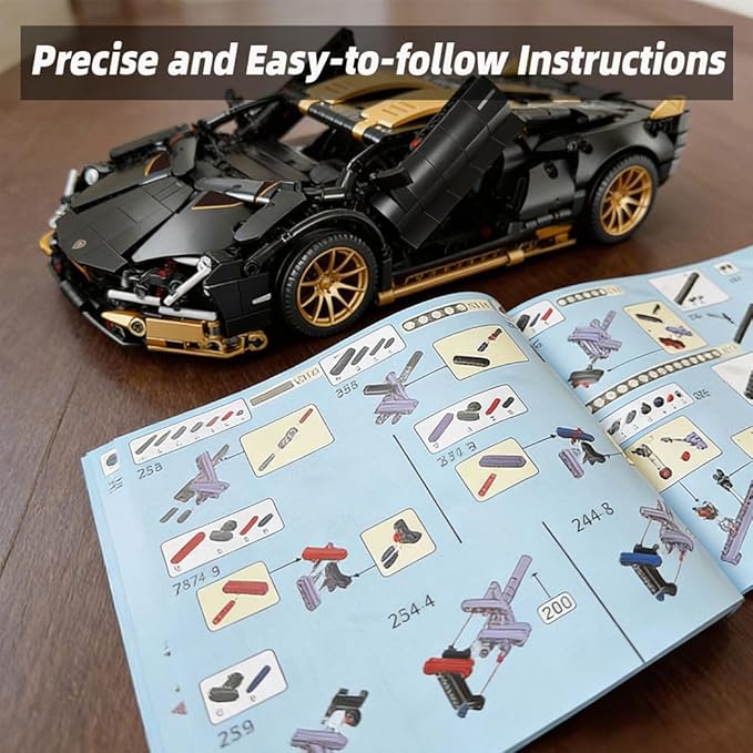 Toy Building SetCar Building KitModel car Kits Gifts for Boys 8-12AdultsTeens and Children