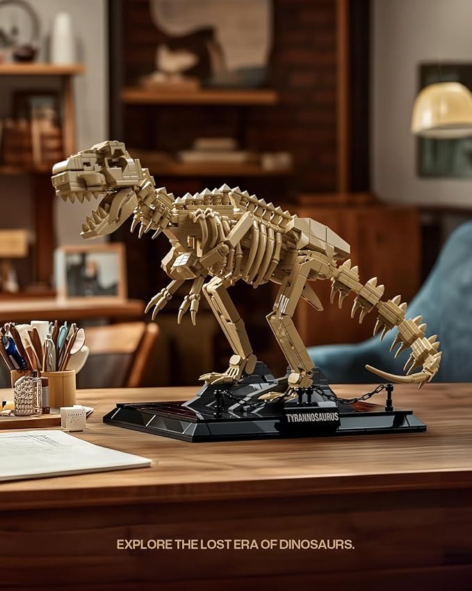 Nifeliz T. Rex Fossils Model Building Set Tyrannosaurus Rex Dinosaur Skeleton Building Set for Adults Ideal Gift for Fossils Lovers (826 PCS NF10343)