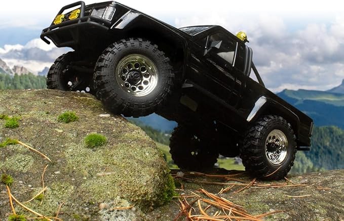 HPI Racing 160802 - Venture18 1985 Toyota Hilux 1/18 Brushless Crawler RTR Black
