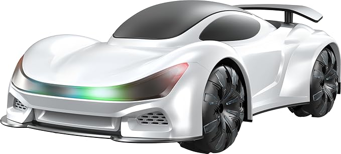 Remote Control CarGesture Sensing RC CarDrift RC Stunt Cars with Light Spray &amp Sound 2.4GHz Hobby RC Cars Toy for KidsDual Control 360° Rotate Birthday Gifts for Boys Girls 6+ (White)