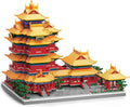Yuejiang Tower Nanjing China Micro Brick Building Set (5036 Pieces) – Landmark Model Oriental Architecture Educational Toy Gift for Kids and Adults