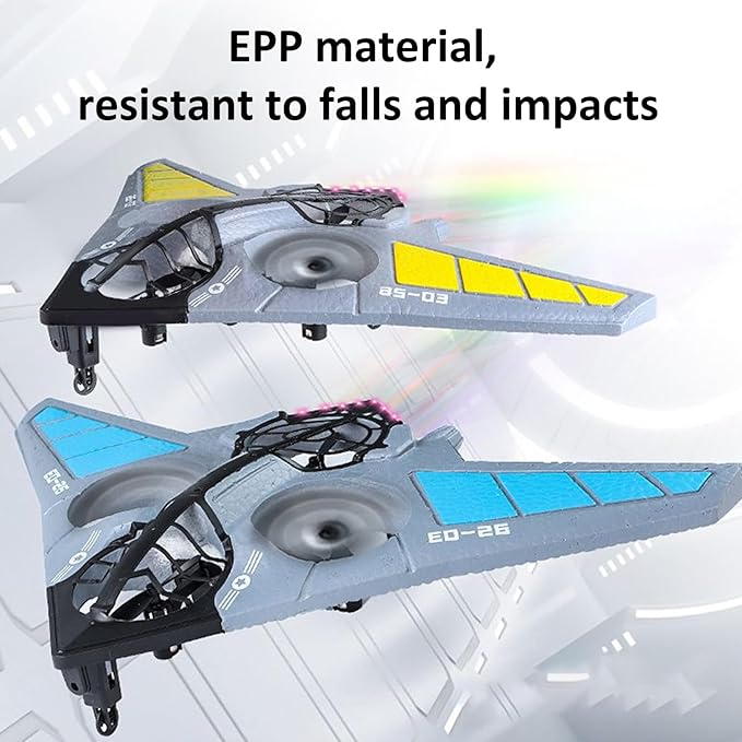 GoolRC RC Plane Remote Control Airplane B-2 Stealth Bomber RC Fighter 2.4GHz 2CH RC Airplane Foam RC Aircraft Easy to Fly RC Glider with 2 Batteries for Beginners and Adults (Blue)