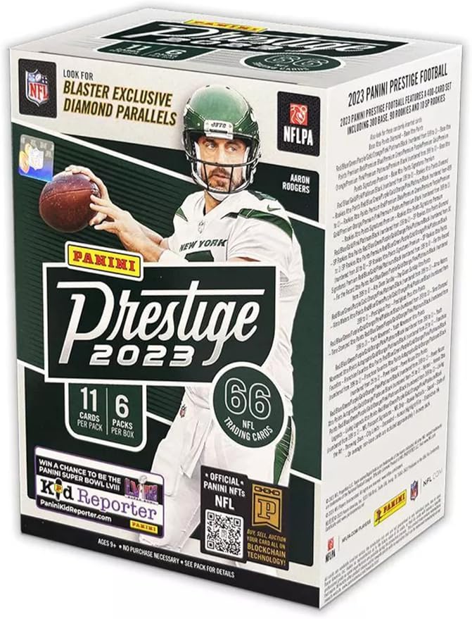 2023 Panini Prestige Football Trading Card Blaster - 66 Football Cards - Look for Rookies of CJ Stroud Anthony Richardson Will Levis Bryce Young and More!