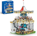 Sosuy Carousel Building Set Electric Motorized Merry-Go-Round Model Amusement Park Toy for Boy Girl Teen Birthday Gifts for Adult Kid Ages 6 7 8 9+ City Construction Theme Collection 5086pcs