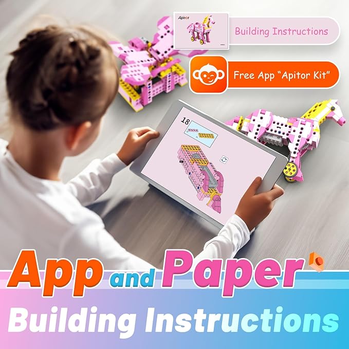 Robot G STEM Kits for 6-7 Year Old Girl 8 in 1 Electric Building Toys for Kids 6-8 8-10 DIY Educational Construction Science Kit for Girls 6-12 Christmas Birthday Gift
