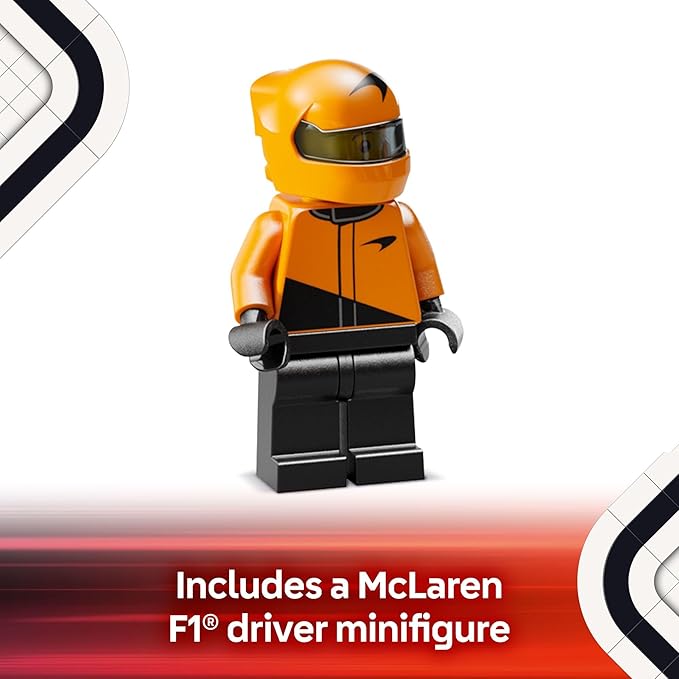 LEGO Speed Champions McLaren F1 Team MCL38 Race Car Toy - Building Set for Kids Boys &amp Girls Ages 10+ - Toy Car for F1 Fans - Gift Idea for Birthday - 77251