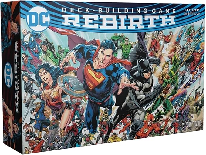 DC Deck Building Game: Rebirth - Multiple Campaign Scenarious with Unique Gameplay and Cards - Features Iconic DC Universe Location - Compatible with Other DC Deck-Building Game Series