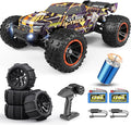 HAIBOXING Brushless RC Car 16890A 1/16 Scale 4X4 Fast Remote Control Truck 48 KM/H Top Speed Hobby RC Cars for Adults and Boys All Terrain Off-Road Truck with Spare Paddle Tires for Sand Land