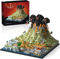 Architecture The Ancient City of Pompeii in Rome Building kit Mount Vesuvius Collectible Display Set 2539 Pcs for Adults Compatible with Lego (2539 Pieces)