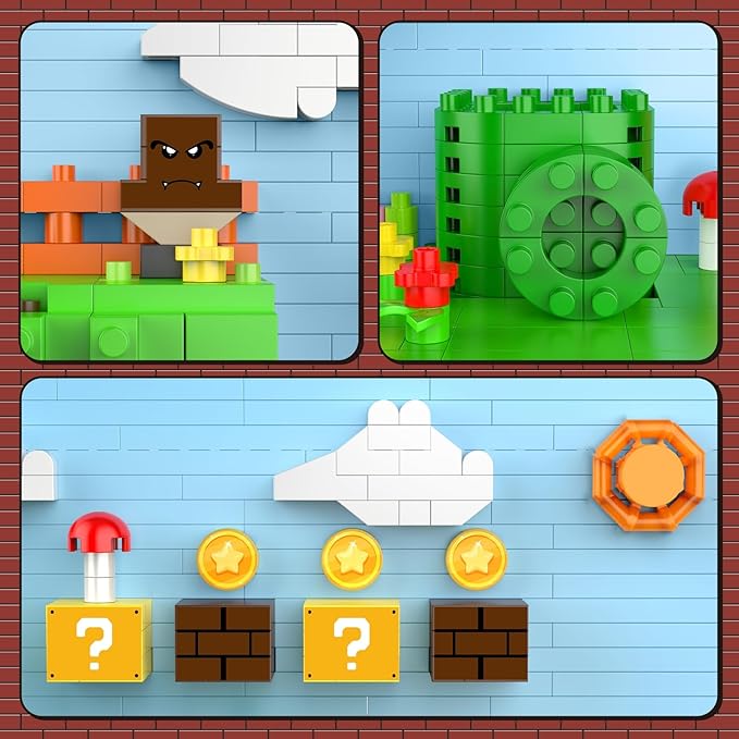 Super Player Game Building SetsCool Building Blocks Kits for Adults Openable and Closed 3D Anime Scene Model Creative Idea Gift for Teens 14+ (1528 Pieces)