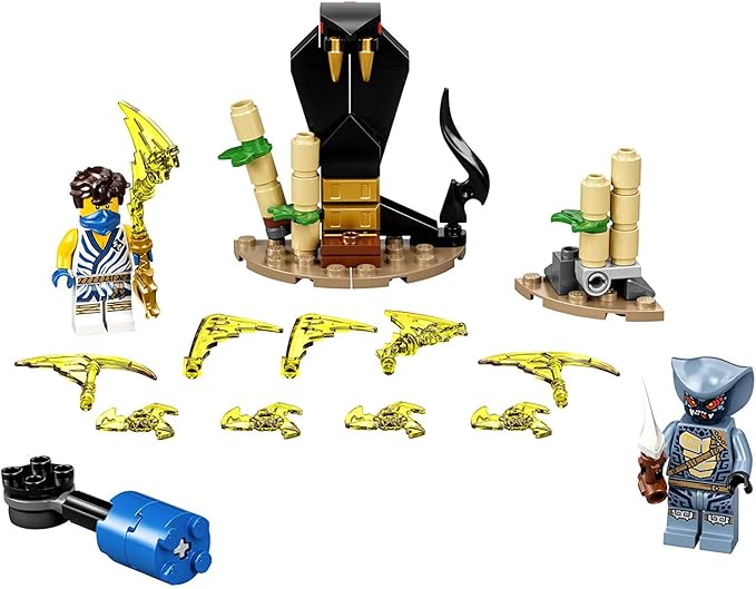 LEGO NINJAGO Epic Battle Set – Jay vs. Serpentine 71732 Building Kit Ninja Playset Featuring Spinning Battle Toy New 2021 (69 Pieces)