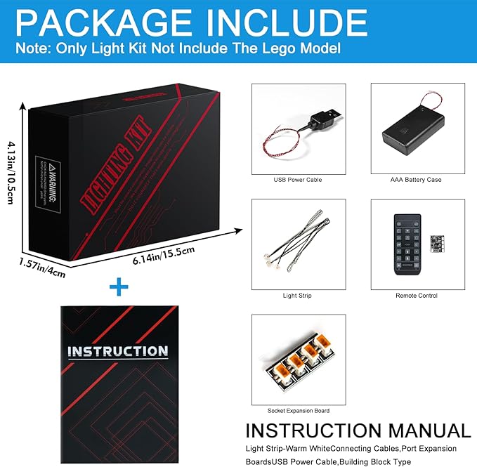Upgraded Led Light Kit Compatible with Lego The Endurance Building Set Lights Decoration Compatible with Lego 10335 (Model Not Included)