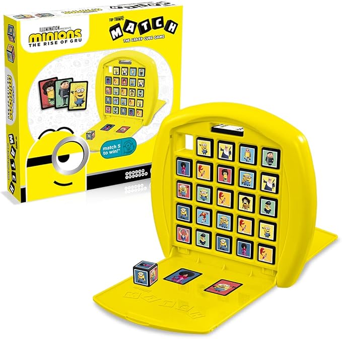 Top Trumps Match Game Minions - Family Board Games for Kids and Adults - Matching Game and Memory Game - Fun Two Player Kids Games - Memories and Learning Board Games for Kids 4 and up