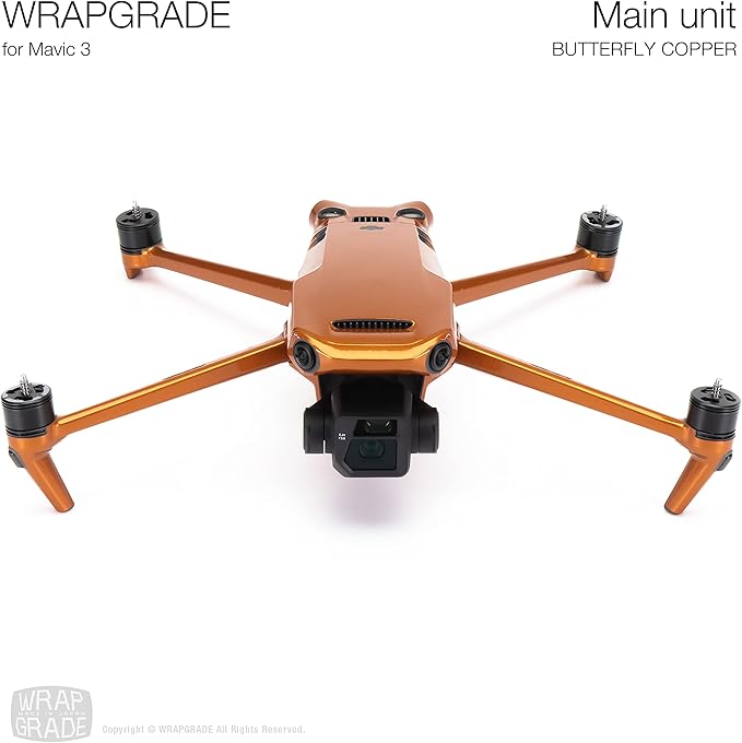 WRAPGRADE Full Skin Stickers for DJI Mavic 3 / Mavic 3 Classic (BUTTERFLY COPPER)