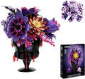 Flowers Bouquet Block Set Elegant Purple Botanical Bouquet with Detailed Instructions for Parent-Child Bonding &amp Creative Achievement Gift Idea with Purple Theme for Lego Decor Lovers or Loved O