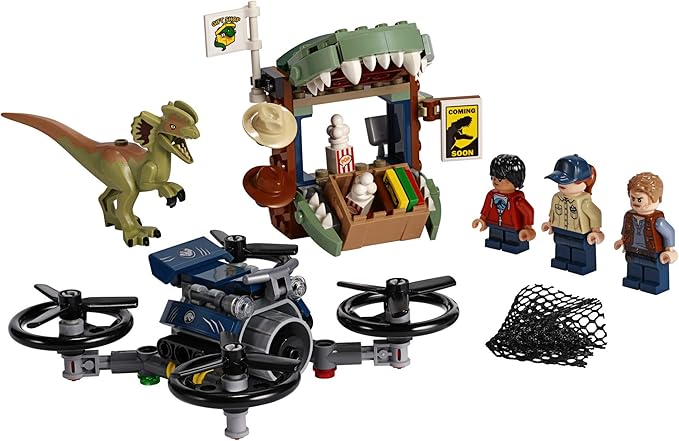 LEGO Jurassic World Dilophosaurus on The Loose 75934 Building Kit (168 Pieces)