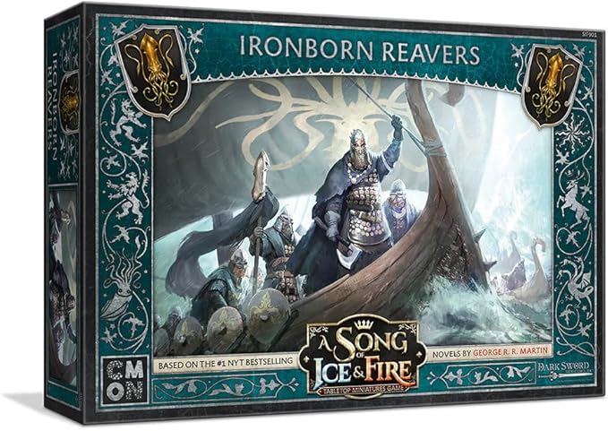 CMON A Song of Ice and Fire Tabletop Miniatures Ironborn Reavers Unit Box | Strategy Game for Teens and Adults | Ages 14+ | 2+ Players | Average Playtime 45-60 Minutes | Made (SIF901)