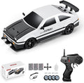 RC Drift Car 1:16 Scale AE86 Model RC Drift Car 4WD 18KM/h High Speed Remote Control Cars with LED Lights Spray Drifting Tires Sport Racing On-Road Vehicle for Teens Adults