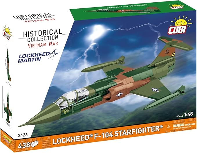 COBI Historical Collection Vietnam War Lockheed F-104 Starfighter Building Set 438 Pieces