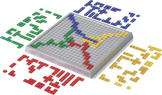 Mattel Games Blokus XL Board Games for Family Night Brain Games for 2 to 4 Players Oversized Board and Pieces (Amazon Exclusive)