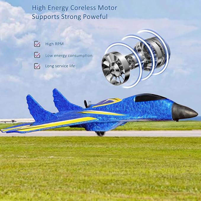 Remote Control Airplane for KidsRC Airlane RTF2 Channels RC Plane with Gyro Durable EPP Foam RC Jet Toys for Indoor &amp Outdoor Easy to Fly RC Aircraft for Adults &amp Beginner