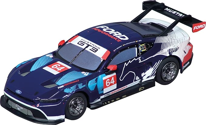 Carrera Hybrid Racing Car Ford Mustang GT3 Ford Performance No.64 1:50 Scale Front and Rear Lights USB-C Rechargeable RC Additional Vehicle