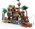 Pirate Dock Ship Building Toys Pirate Themed City Building Block Set A Gift Compatible with Lego Sets for Boys &amp Girl 6-14 &amp Adults (579pcs)