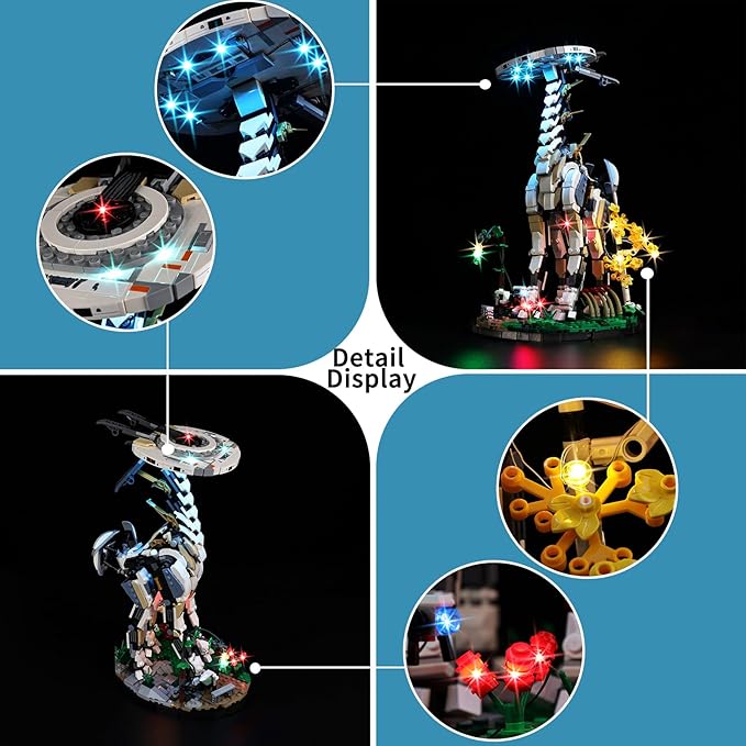 BrickSoul Led Light Kit for Lego 76989 Compatible with Horizon Forbidden West:Tallneck Building Set Lego Light Kit Light Up Legos Tallneck - NO Lego Blocks Set (RC Version)