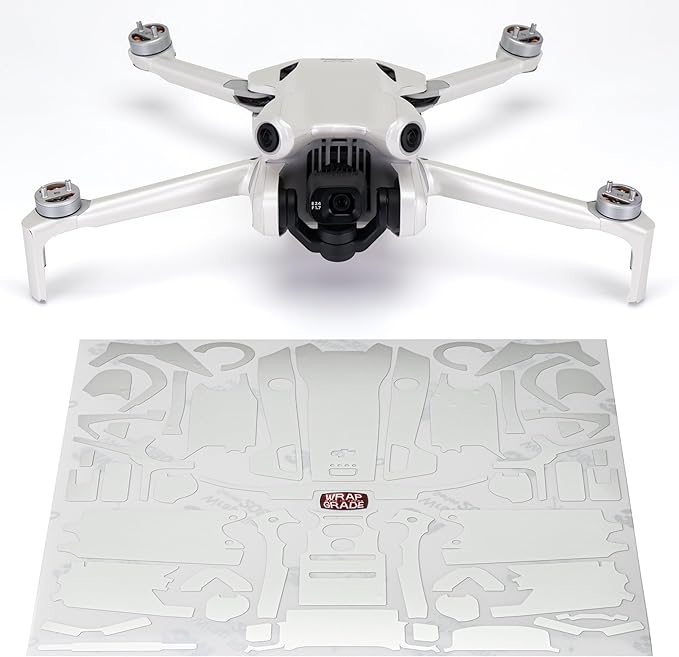WRAPGRADE Skin Stickers Compatible with DJI Mini 4 Pro | Full Wrap (Madagascar Pearl)