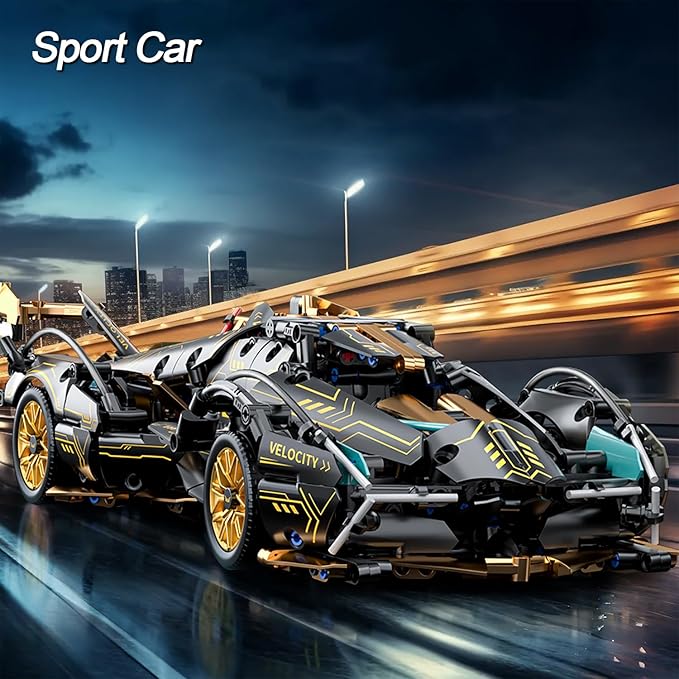 Sport Car Building Block Sets for AdultsRace Car Collectible 1:14 Model Scale Engineering Toy Birthday for Men Teens Boys Car Fans 8+ 8-12 12-16 13 14 14+