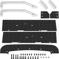 RCLIONS 1set Carbon Fiber Front&ampRear SplitterChassis Widening Side Skirts for ARRMA Infraction BLX 3S 1/8 Racing Car Upgrade Parts (Silver)