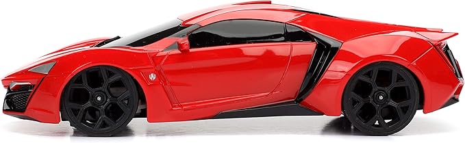 Jada Fast &amp Furious 7.5 Lykan Hypersport Remote Control Car RC with 2.4GHz Toys for Kids and Adults