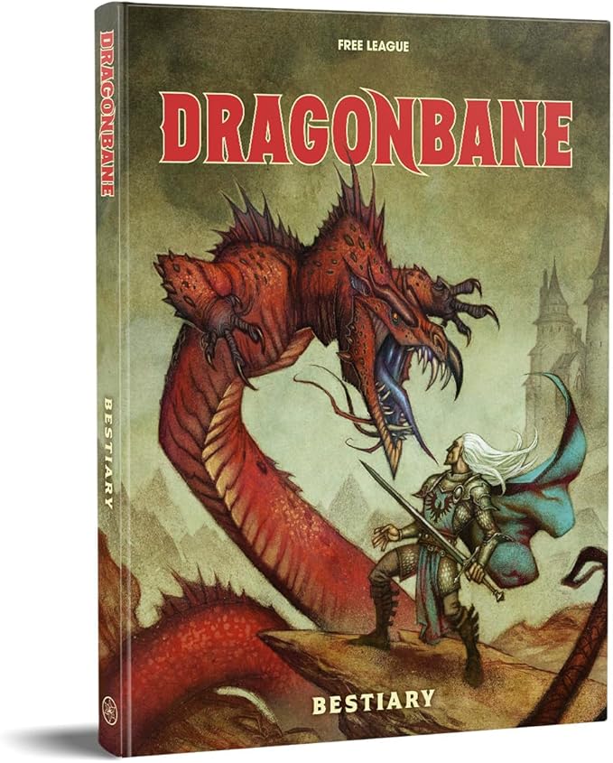 Free League Publishing Dragonbane: Bestiary RPG Supplement Book 63 Fantasy Adventure Roleplaying Creatures &amp Monsters Hardcover Adults Teens Ages 14+