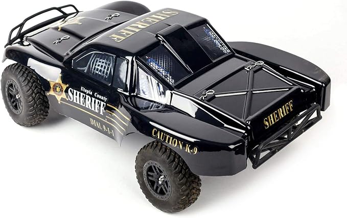 SummitLink Compatible Custom Body Police Style Replacement for 1/10 Scale RC Car or Truck (Truck not Included) SS-PO-02