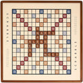 Scrabble Trivial Pursuit and Cribbage 3-in-1 Premium Game Collection by WS Game Company with Rotating Wooden Cabinet Reversible Game Board and Built-in Storage Family Board Games for 2-6 Players