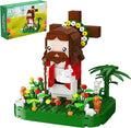 Jesus Building Block Set Cross Bible Story Jesus Figures Creative Christian Toy Easter Christian Gift for Adults and Kids (354 Pcs)