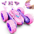 Remote Control CarRC Cars for 4 5 6 7 8 9 10 11 12 Year Old Girl Double Sided 360°Flip 4WD Rechargeable Drift RC Race Car Girls Toys Birthday Gifts Easter Basket Stuffers for Kids Age 4-12