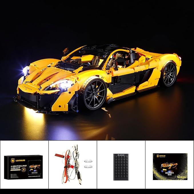 LIGHTAILING Light for Lego-42172 McLaren-P1 - Led Lighting Kit Compatible with Lego Building Blocks Model - NOT Included The Model Set
