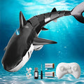 2.4GHz Remote Control Shark Toy for Pool 1:18 Scale High Simulation RC Shark with Light &amp Spray Water Electric Remote Controlled Swimming Water Pool Toys for 4 5 6 7 Year olds Kid Boys Girls