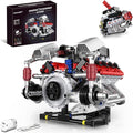 V8 Engine Model Kit That Works with LED Light and APP Control Collectible Set for Adults Visible Car Engine Building Engineering STEM Projects for Kids Boys (700 PCS)