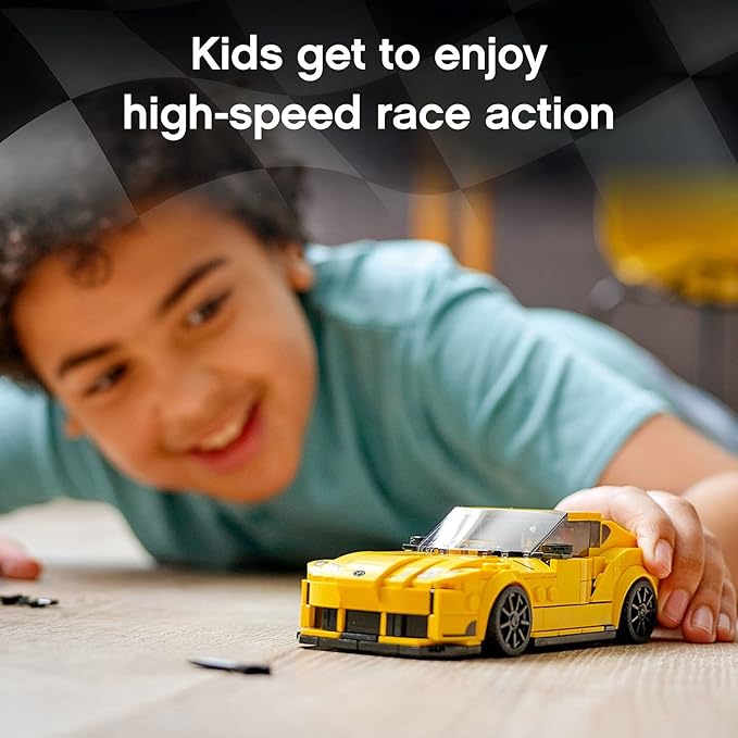 LEGO Speed Champions Toyota GR Supra 76901 Collectible Sports Car Toy Building Set with Racing Driver Minifigure