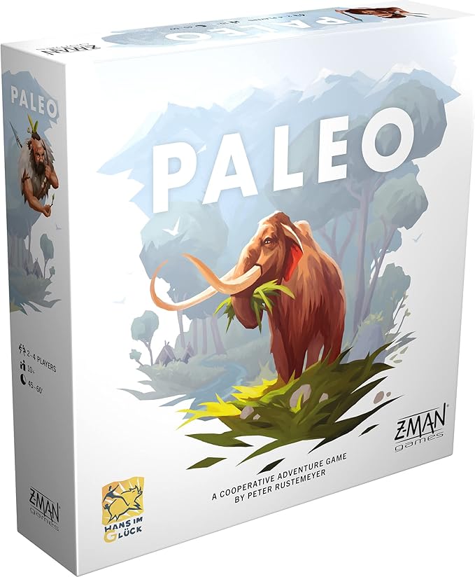Asmodee Paleo Board Game - A Cooperative Paleolithic Adventure for Strategy Enthusiasts Cooperative Family Fun for Kids &amp Adults Ages 10+ 2-4 Players 45-60 Minute Playtime