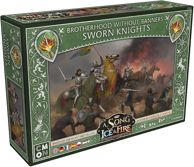 A Song of Ice and Fire Tabletop Miniatures Game Brotherhood Sworn Knights Starter Set - Strategy Game for Adults Ages 14+ 2+ Players 45-60 Minute Playtime Made by CMON
