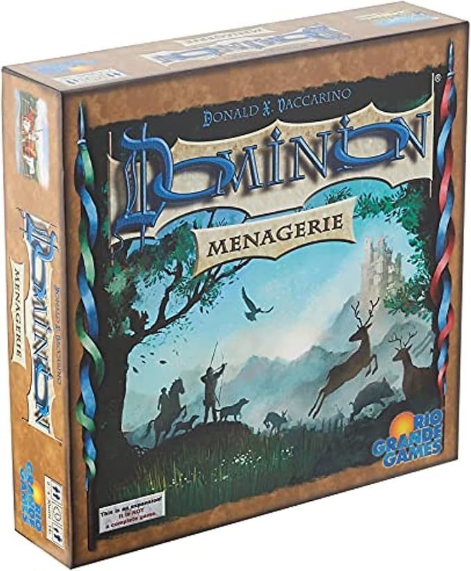 Rio Grande Games Dominion Menagerie Expansion Pack: 30 New Kingdom Cards &amp Animal Themed Deck-Building