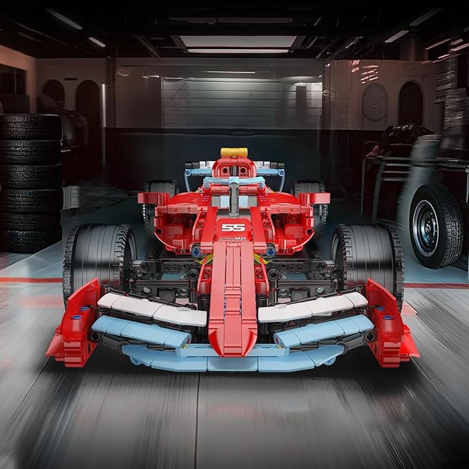 Mould King Racing Car Building Block Set 1401 Pcs Detailed Super Car Model Kit 1:8 Scale Sport Car Build and Display Home Decoration Building Set for Adults