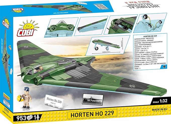 COBI Historical Collection WWII Horten Ho 229 Plane